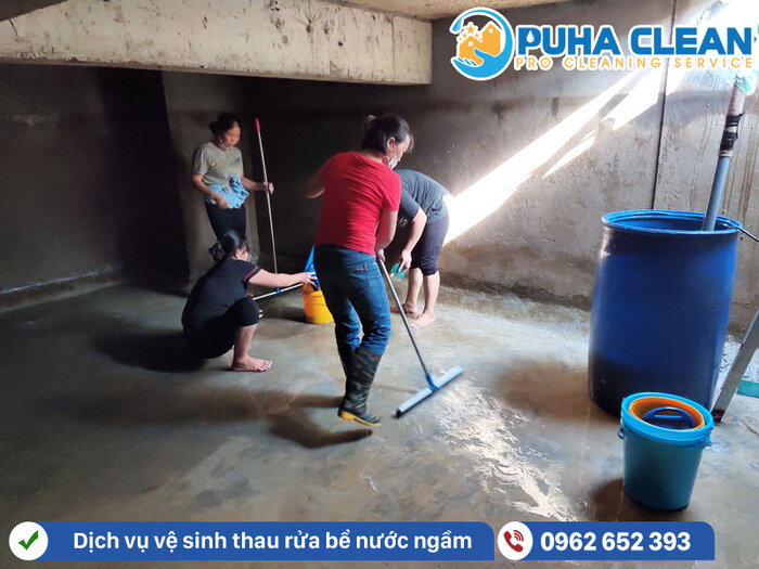 Liên hệ PUHA CLEAN khi có nhu cầu thau rửa bể nước ngầm